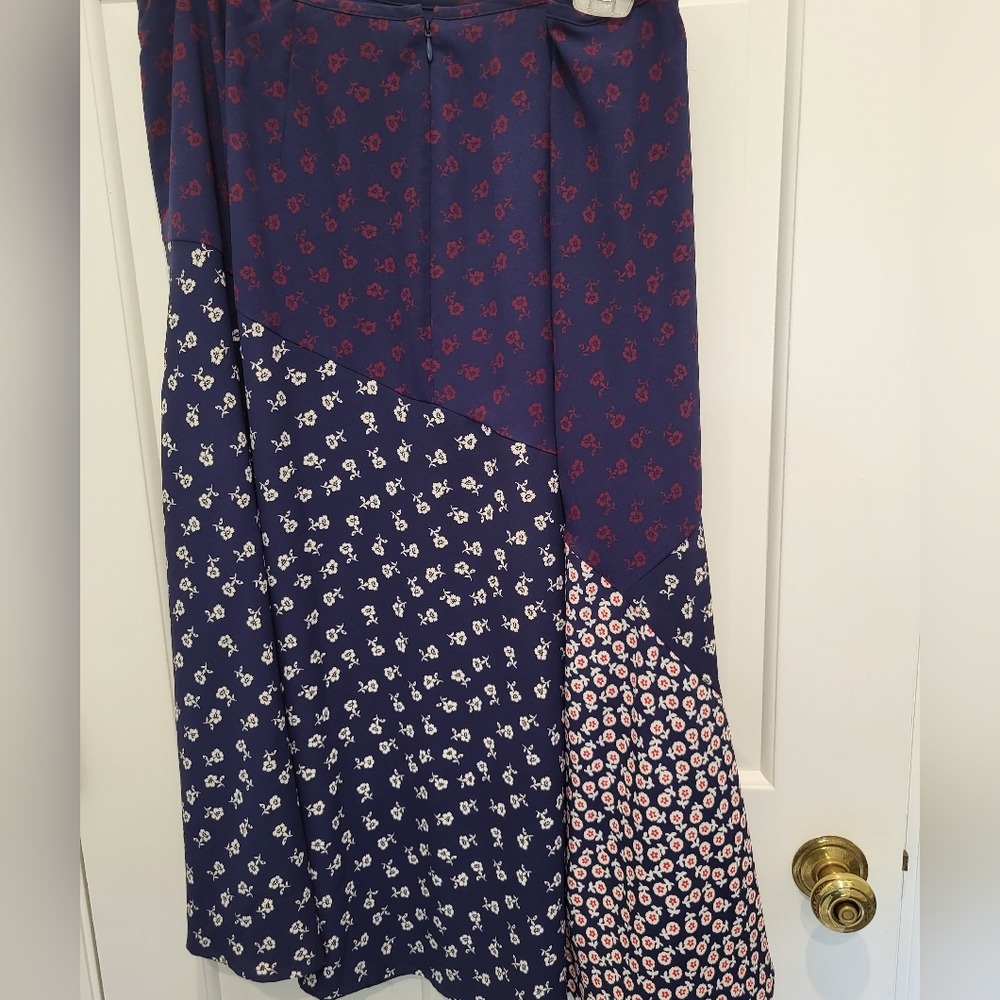 Talbots bias cut long skirt.
